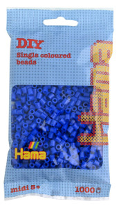 Hama Bügelperlen midi, bleu pastel, dans le sac