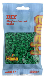 Hama Bügelperlen midi, pastel-vert, dans le sac