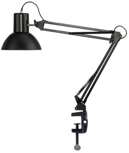 UNiLUX Lampe de bureau LED SUCCESS 66, pince/socle, noir