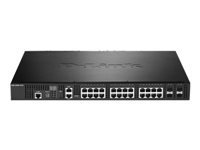 D-Link : 24-PORT LAYER2 MANAGED 10G STACK SWITCH 4X COMBO