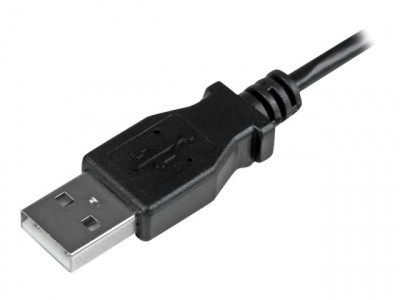 Startech : 0.5M LEFT ANGLE MICRO USB CHARGE & SYNC cable - 24 AWG