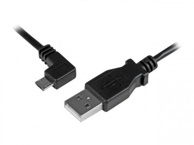 Startech : 0.5M LEFT ANGLE MICRO USB CHARGE & SYNC cable - 24 AWG