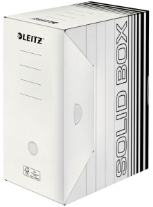 LEITZ boîte d'archivage solide, blanc / noir, (B) 80 mm
