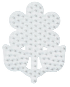 Hama Pegboard « petite fleur », blanc