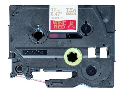 Brother TZE-RW34 ruban laminé P-Touch 12mm WINE Rouge Or