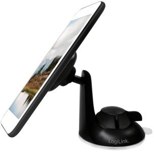 LogiLink Support magnétique de smartphone pour voiture, noir