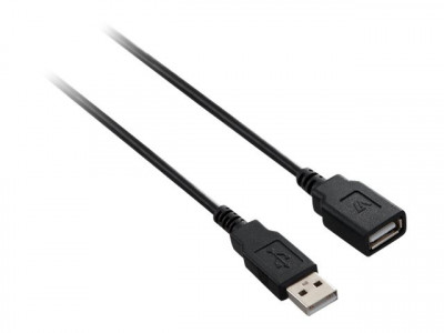 V7 : V7 cable USB EXTENS 1 8M A TO A NOIR USB 2.0 HI-SPEED M pour