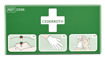 Cederroth premier paquet de protection de l'aide, en 3 parties