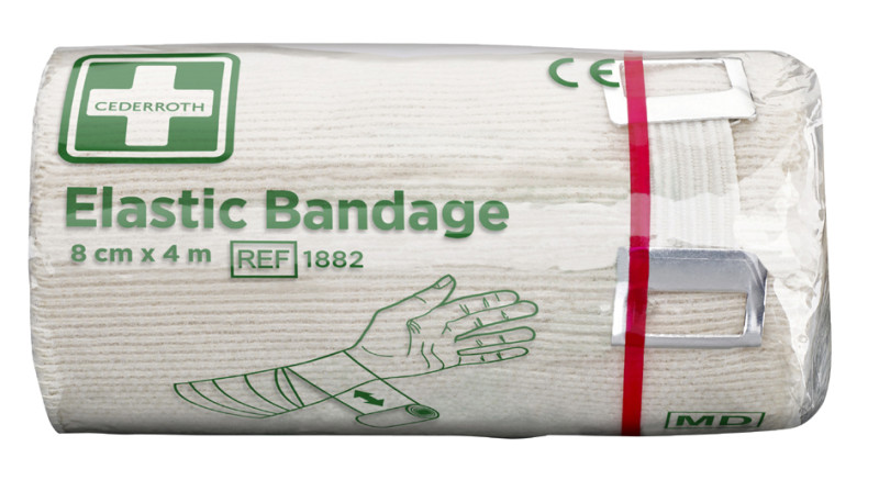 Cederroth bandage élastique, (B) 80 mm x (L) 4 m