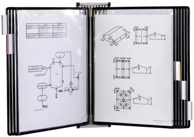 tarifold t-display Kit de présentation mural, métal, A3
