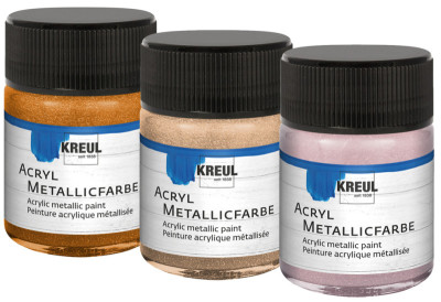 couleur métallique acrylique KREUL, bronze d'or, 50 ml