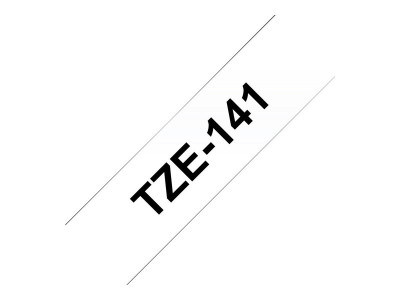 Brother TZE141 ruban laminé P-Touch 18mm Noir sur Transparent