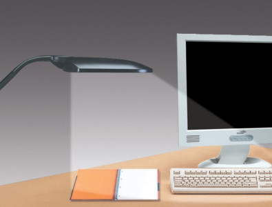 UNiLUX Lampe de bureau LED DUO, noir