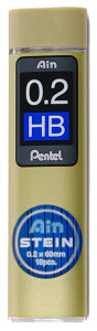 portemine Pentel fin plomb AIN PIERRE C272, dureté: HB