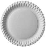 PAPSTAR Assiette en carton, rond, diamètre: 230 mm, blanc PAPSTAR Assiette en carton, rond, diamètre: 230 mm, blanc
