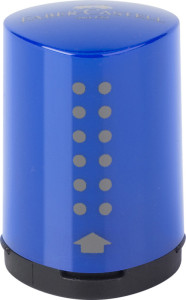 simple, aiguiseur GRIP Faber-Castell 2001 Mini, bleu / rouge