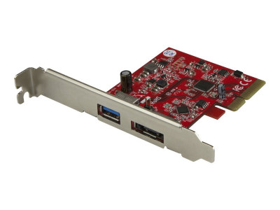 Startech : 2 PORT USB 3.1 (10GBPS) + ESATA PCIE CARD-1X USB-A et 1X ESATA