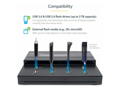 Startech : 1:7 STANDALONE USB DUPLICATOR / ERASER -FLASH DRIVES