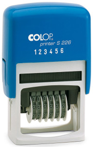 COLOP numéroteur Imprimante S226, 6 chiffres, bleu