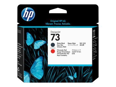 HP : HP 73 MATTE BLACK / CHROMATIC RED PRINTHEAD