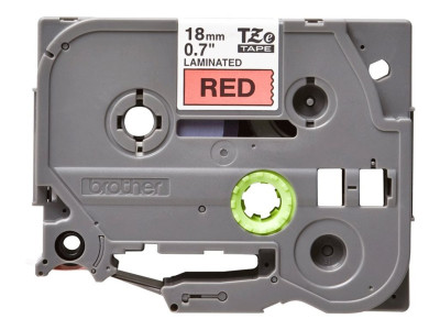 Brother TZE-441 ruban laminé P-Touch 18mm 8M Noir sur Rouge