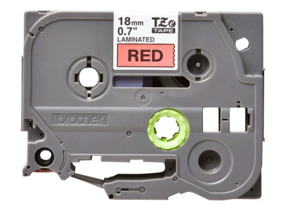 Brother TZE-441 ruban laminé P-Touch 18mm 8M Noir sur Rouge