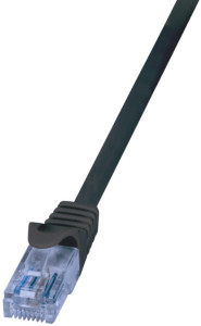 LogiLink EconLine câble de raccordement, Cat. 6A, U / UTP, 7,5 m, Noir