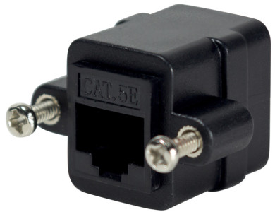 LogiLink connecteur de câble de raccordement avec la bride, Kat.5e, noir