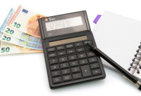 TWEN Calculatrice de bureau ECO 12, écran LCD à 12 chiffres,