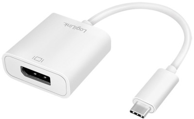 LogiLink Câble adaptateur USB 3.1 - DisplayPort, blanc