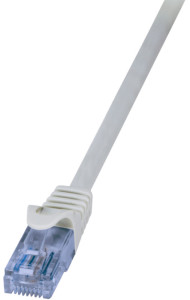 LogiLink EconLine câble de raccordement, Cat. 6A, U / UTP, 0,5 m, blanc
