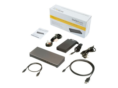 Startech : DUAL 4K THUNDERBOLT 3 DOCK avec SD SLOT 6 USB 3.0 PORTS 85W PD