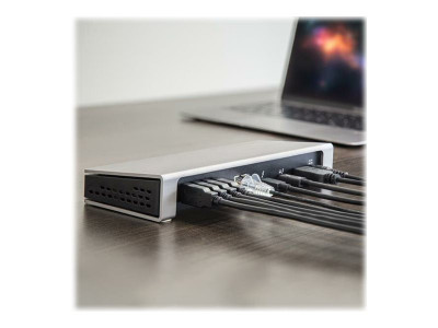 Startech : DUAL 4K THUNDERBOLT 3 DOCK avec SD SLOT 6 USB 3.0 PORTS 85W PD