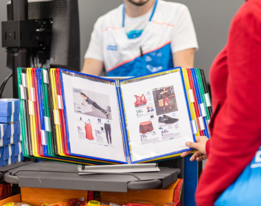 tarifold tdisplay Tischständer Metall, inkl. 10 Sichttafeln