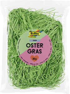 folia Decorationgras / herbe de Pâques, 30 g, vert
