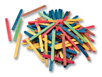 folia bâton en bois, longueur: 114 mm, couleurs assorties