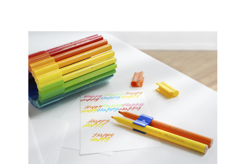 FABER CASTELL Feutres Scolaire Pointe Robuste Capuchon Ventile