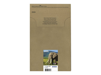 Epson : MLT.PCK 6-COLOURS 24XL EASYMAIL BLCK/CY+LIGHT/MG+LIGHT/Y/ RS BL.
