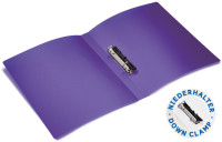 Reliure à anneaux HERMA, A4, mécanisme 2-ring, translucide bleu clair