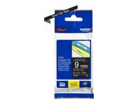 Brother TZE-325 ruban laminé P-Touch 9mm 8M Blanc sur Noir