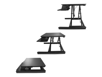 Startech : SIT STAND DESK CONVERTER - 35IN LARGE WORK SURFACE - ADJUSTABLE