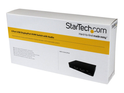 Startech : 4 PORT USB DISPLAYPORT KVM SWIT avec AUDIO