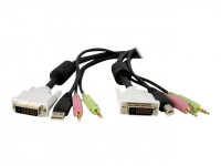 Startech : 4-IN-1 USB DUAL LINK DVI-D KVM SWITCH cable W/ AUDIO