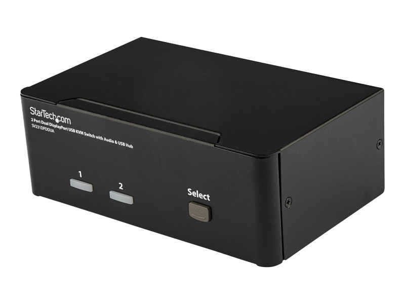 Startech : 2 PORT DUAL DISPLAYPORT USB KVM SWITCH W/ AUDIO & USB HUB