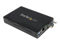Startech : GIGABIT SINGLE MODE FIBER MEDIA CONVERTER LC 40 KM