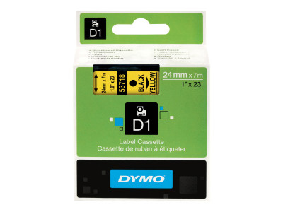 Dymo 24X7-TAPE Noir/Jaune .