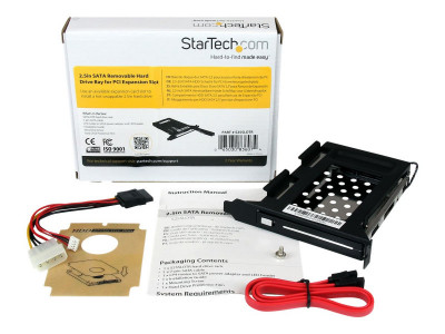 Startech : 2.5IN SATA REMOVABLE HARD drive RACK pour PC EXPANSION SLOT