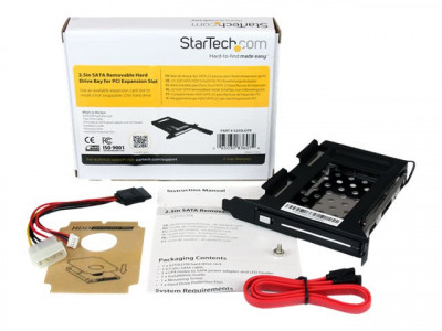 Startech : 2.5IN SATA REMOVABLE HARD drive RACK pour PC EXPANSION SLOT