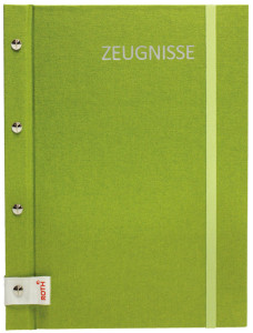 ROTH dossier de certificat Metallium avec des vis de livre, rose