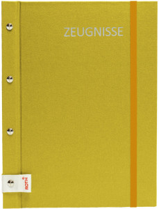 ROTH dossier de certificat Metallium avec des vis de livre, rose